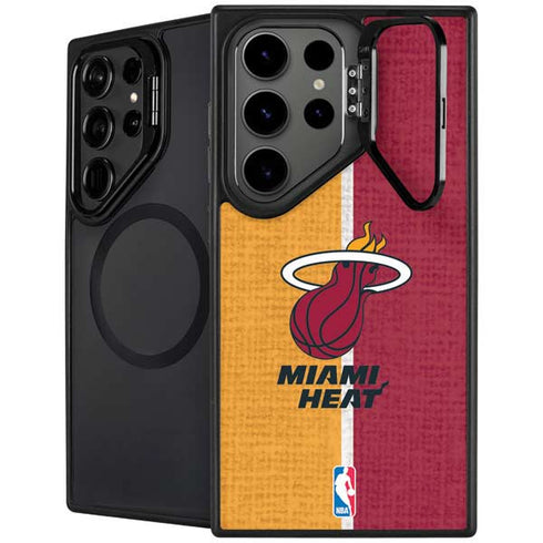 NBA Miami Heat Canvas Galaxy S25 Ultra Kickstand Case